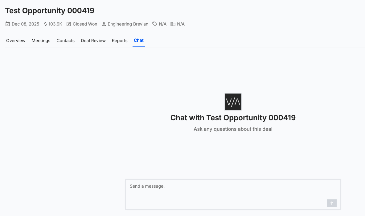 Access chat from Deals page