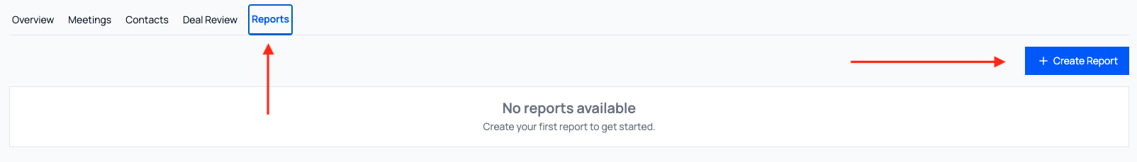 New Reports tab